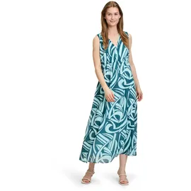 Betty & Co Chiffonkleid ohne Arm Petrol/Mint 42