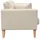 miliboo Couch Stoff 3-Sitzer Beige