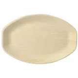 Papstar Tabletts, Palmblatt "pure" oval 3 cm x 29 cm x 21 cm natur