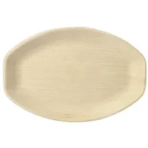 Papstar Tabletts, Palmblatt "pure" oval 3 cm x 29 cm x 21 cm natur