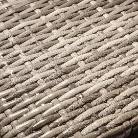 MuCoLa 3er Set Sitzhocker Tisch Aus Poly Rattan In Braun Sitzgarnitur