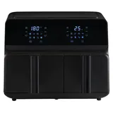 Westfalia Heißluft Fritteuse 9 L Doppelkammer schwarz
