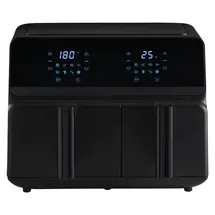 Westfalia Heißluft Fritteuse 9 L Doppelkammer schwarz