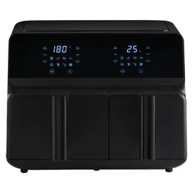 Westfalia Heißluft Fritteuse 9 L Doppelkammer schwarz