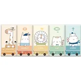 3D Wandpaneele 5 STÜCKE Anti-Kollisions-Wandaufkleber for Kinder, Wandpaneel for Kinderzimmer, Schlafzimmer, Tatami-Tasche, 30 x 60 cm, 3D-PU-Leder-Wandpolster(Style 4)