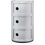 Kartell Componibili 3 Elemente, silber
