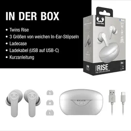 Fresh 'n Rebel Twins Rise ANC (ANC, 8 h, Kabellos), Kopfhörer Grau