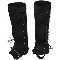 Mittelalterliche Stiefelüberzüge, Beinwickel für Piratenstiefel, Mittelalter- und Renaissance-Stiefelzubehör, Steampunk-Kostü für Stiefel, Stiefelüberzug für Ritter