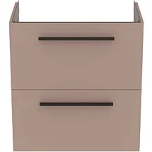 Ideal Standard i.life S Möbel-Waschtischunterschrank T5293NH 2 Auszüge, 60 x 37,5 x 63 cm, carbongrau matt