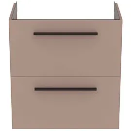 Ideal Standard i.life S Möbel-Waschtischunterschrank T5293NH 2 Auszüge, 60 x 37,5 x 63 cm, carbongrau matt
