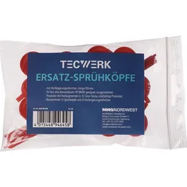 tecwerk Ersatzsprühköpfe 12 Stück 150 mm