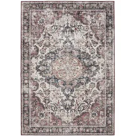 benuta Vintage-Teppich, Mehrfarbig, Rot, Kunststoff, Vintage, Rechteckig, & Im Style: Elegant, Retro - Pflegeleicht Für Wohnzimmer Schlafzimmer