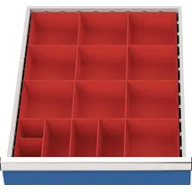 Bedrunka & Hirth Gerätebau GmbH Schubladenunterteilungsmaterial Front-H.75-100mm 15 Kleinteilekästen