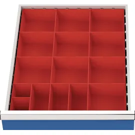 Bedrunka & Hirth Gerätebau GmbH Schubladenunterteilungsmaterial Front-H.75-100mm 15 Kleinteilekästen