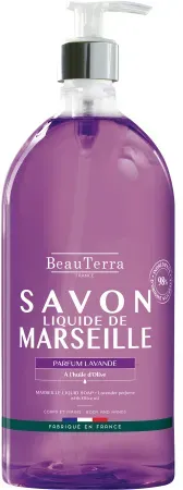 Beauterra Marseille Flüssigseife Duft Lavendel Pumpflasche 1l