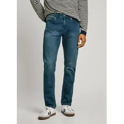 Slim-fit-Jeans PEPE JEANS "SLIM GYMDIGO JEANS, sehr elastisch", Herren, Gr. 31, Länge 32, blau (smokey grau gymdigo), Denim/Jeans, Obermaterial: 79% Baumwolle, 20% Polyester, 1% Elasthan, casual, slim fit, Jeans