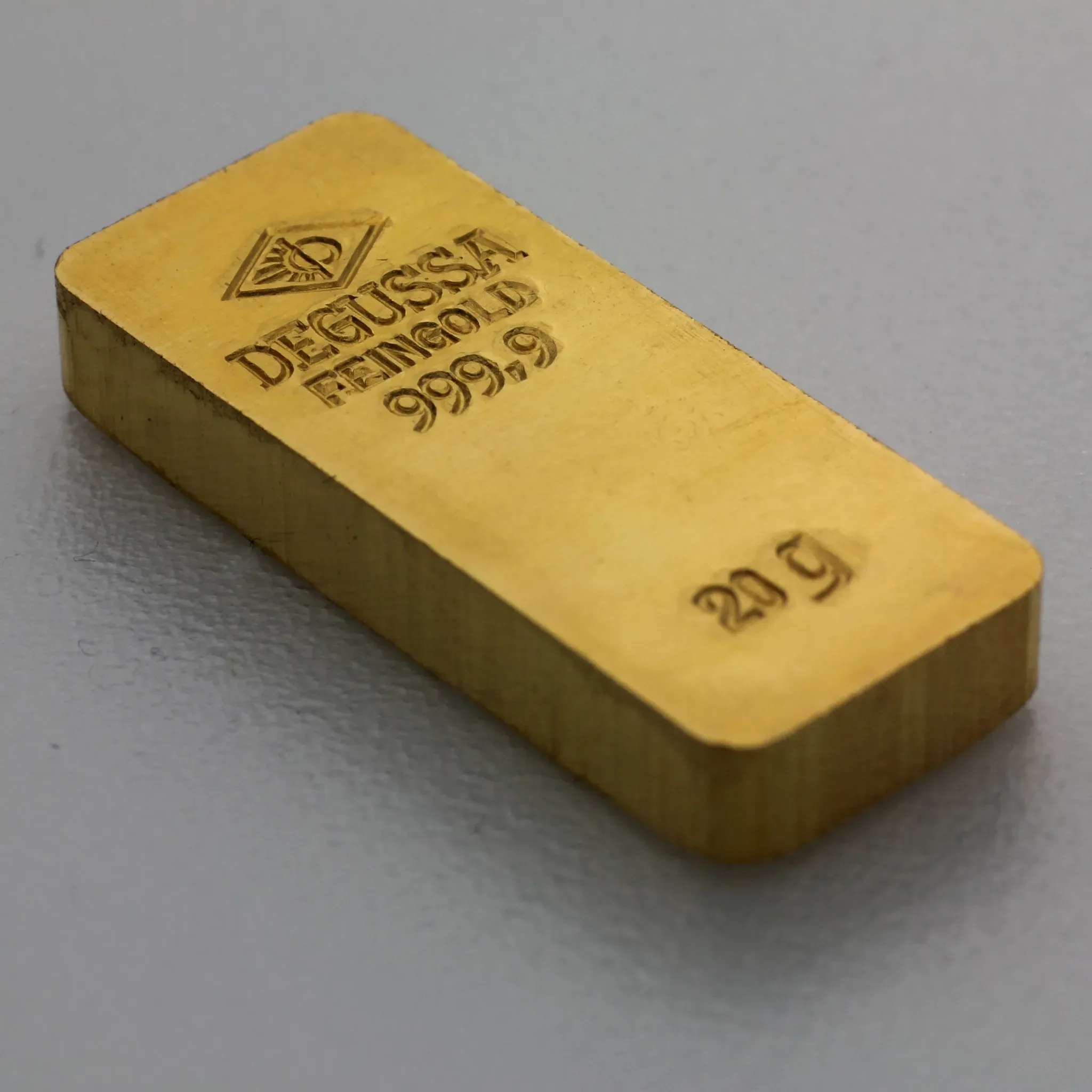 Goldbarren 20g DEGUSSA (alte Form)