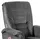 Livetastic Relaxsessel Harry Velours 77 x 107 x 88 cm Dunkelgrau mit Relaxfunktion