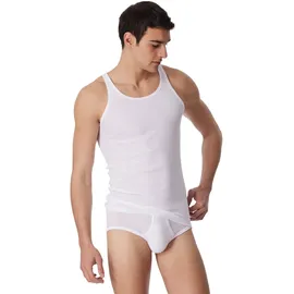 SCHIESSER Unterhemd Classics Feinripp Shirt 0/0 Arm 005120/100, Weiß,