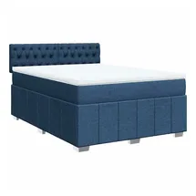 vidaXL Boxspringbett 140 x 200 cm Blau