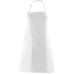 Latzschürze Nackenband verstellbar weiß, Größe 34 11/473/01 - weiss
