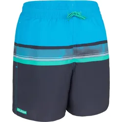 Boardshorts Jungen hellblau/marineblau BLAU 141-150cm 10-11J