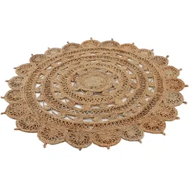 carpetfine Cate Juteteppich Ø 60 cm Beige