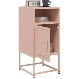 vidaXL Nachttisch Rosa 36x39x78 cm Stahl