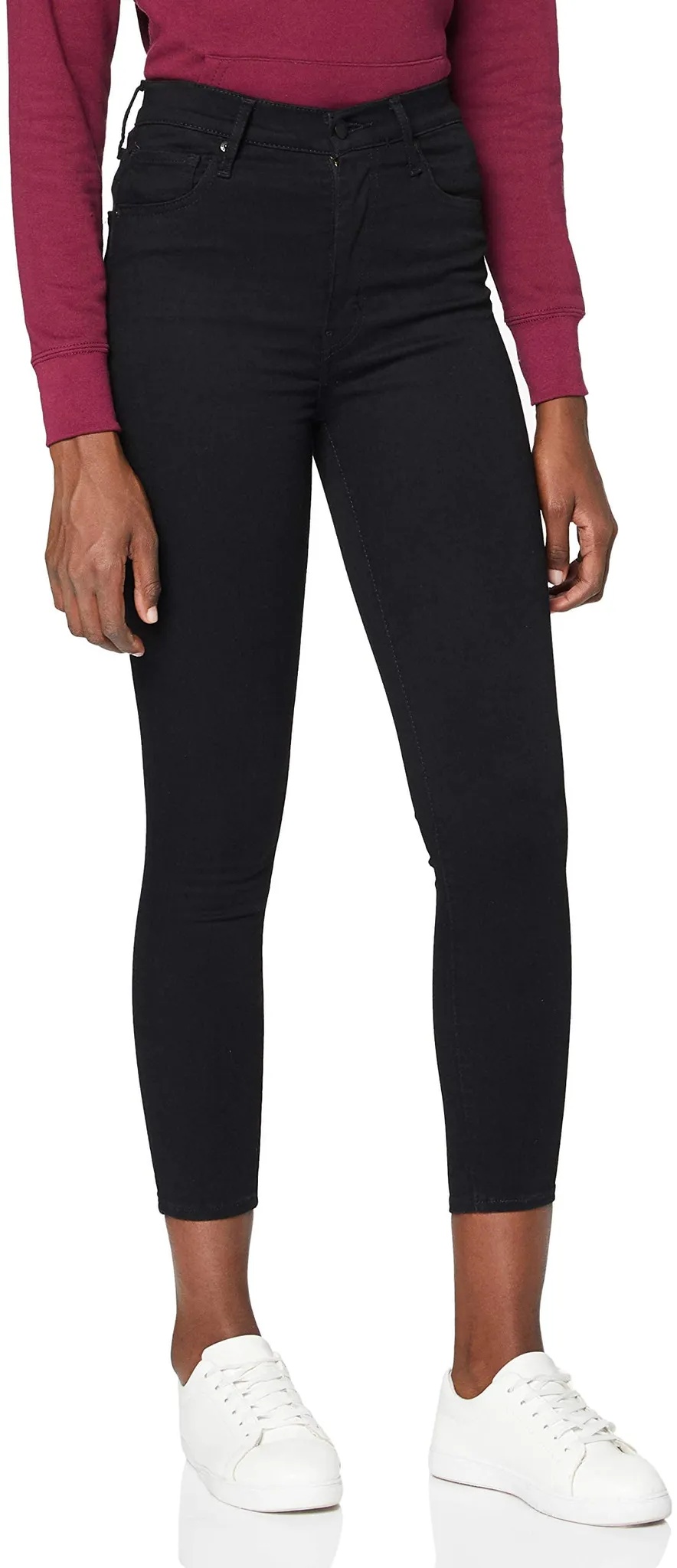 Levi's Damen Mile High Super Skinny Jeans, Black Celestial, 28W / 34L