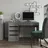 Vicco Schreibtisch Sherry, Grau Hochglanz, 55 x 120 cm mit Schubladen, Vicco