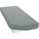 TM MAXX Jersey Spannbettlaken für Baby und Kinder mit Öko-Tex Standard (Anthrazitgrau 037, 180x200) Matratzenhöhe bis 25 cm, Spannbetttuch aus 100% Baumwolle