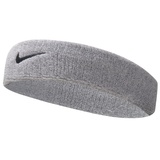 Nike Swoosh Stirnband, Grau (Grey heather/black), Einheitsgröße EU