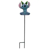 Disney Gartenstecker Stitch 38 cm Blau