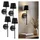 ideoon lights Elegante LED Wandleuchte (180 lm) 4er-Set Schwarz