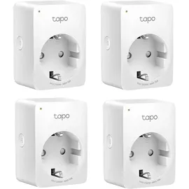 TP-Link Tapo P100 Smarte WLAN Steckdose, 4er Pack [Fernzugriff, Abläufe und Zeitpläne, Sprachsteuerung]
