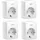 TP-Link Tapo P100 Smarte WLAN Steckdose, 4er Pack [Fernzugriff, Abläufe und Zeitpläne, Sprachsteuerung]
