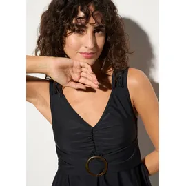 bonprix Tankini Long-Tankini Schwarz 54