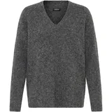 Oxmo V-Ausschnitt-Pullover Grau S