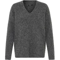 Oxmo V-Ausschnitt-Pullover Grau S