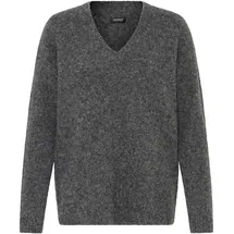 Oxmo V-Ausschnitt-Pullover Grau S