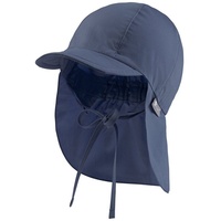 Sterntaler® Schirmmütze Schirmmütze Nacken (1-St., Sommermütze idealer Sonnenschutz für Kinder) Kinderhut aus UV-Popeline mit Bindeband und UV-Schutz 50+ weiß