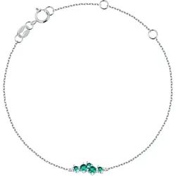 Live Diamond Armband 375er Weißgold, recycelt Armbänder & Armreife   Damen 