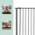 Relaxdays Treppenschutzgitter 75–80 cm Schwarz
