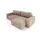 furnisell Eckcouch Cord 2-Sitzer Braun