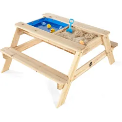 Plum Spiel- und Picknicktisch Surfside aus Holz, Sand-, Wasser- u. Picknicktisch 1m2