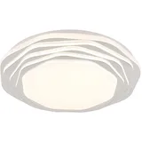 GLOBO Deckenlampe Küchenleuchte Wohnzimmerleuchte LED dimmbar 3-Stufen cct opal chrom