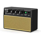 POGOLAB Gitarrenverstärker Mini Combo Amp 5WX2, Tragbare Gitarrenverstärker mit Sauberen Antriebskanälen, Wiederaufladbarer Mini-Bassgitarrenverstärker, Kabelloser Bluetooth Verstärker für übungen