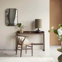 Klappbarer Schreibtisch Philips aus dunklem, massivem Teakholz