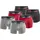 Puma Boxershorts 6er Pack Rot / Schwarz XL