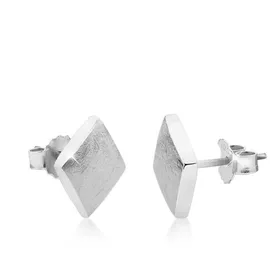 Nenalina Ohrringe, 925 Silber Geo, Viereck in silber, | Gr.: onesize,